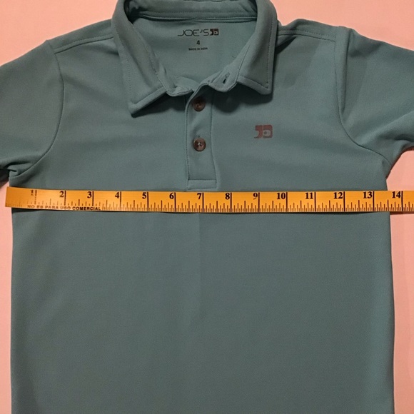 Joe’s Boy’s Polo Shirt Blue Short Sleeve - Picture 3 of 4
